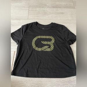 Cyclebar tee shirt, size small, super cute checkered print!